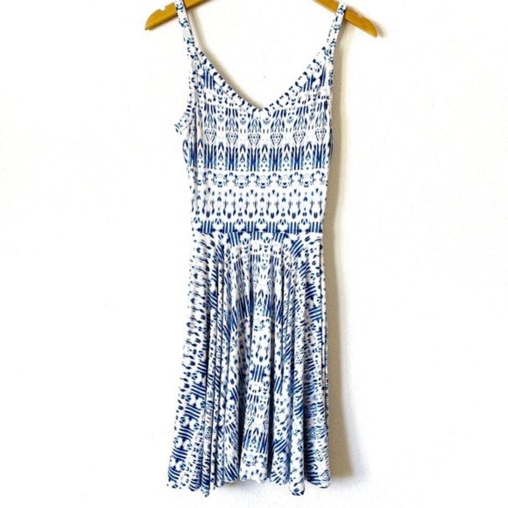 Cynthia Rowley Tie Dye Blue Mini Dress